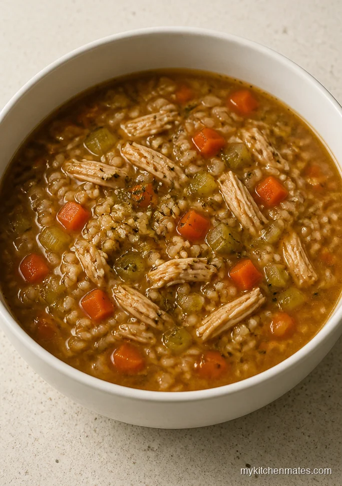 Brown Rice Turkey Rice Soup
