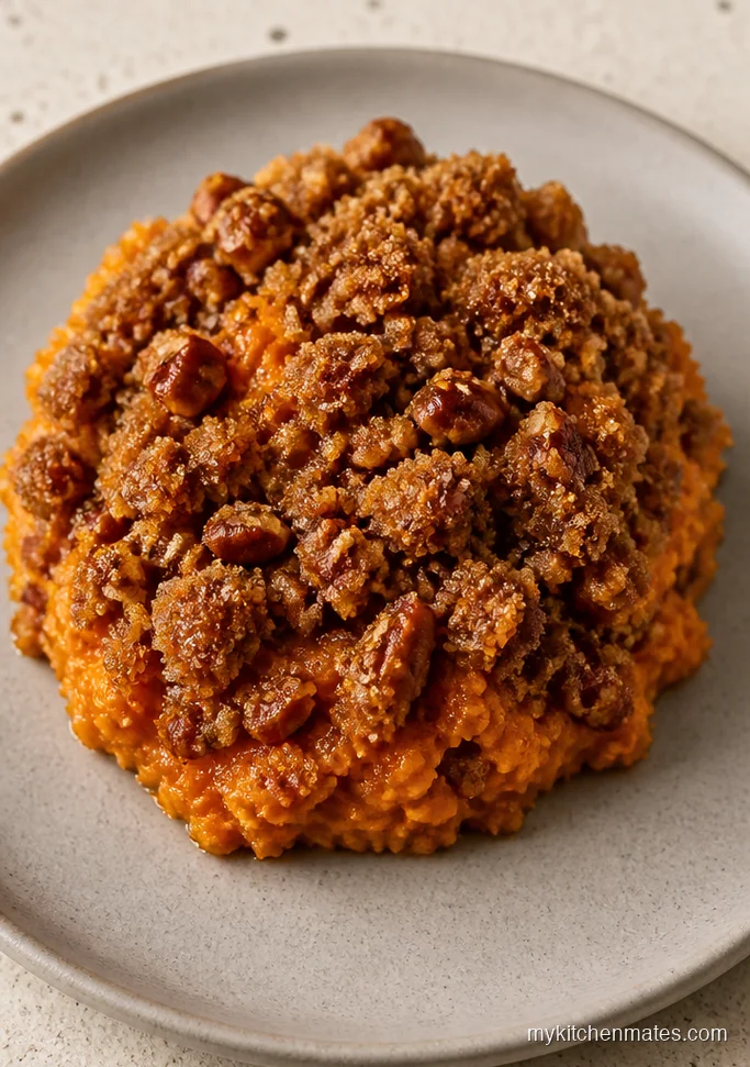 12 Sweet Potato Casserole Recipes for Holiday Sides Worth Sharing Brown Sugar Pecan Streusel Sweet Potato Casserole