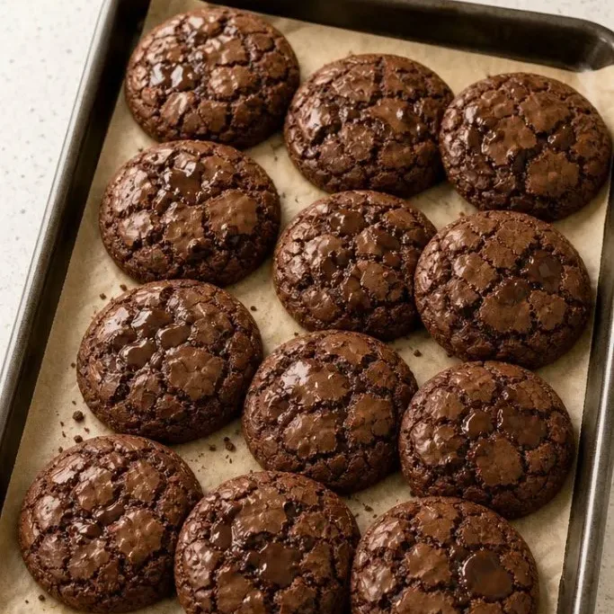 Fudgy Brownie Batter Cookies Brownie Batter Cookies