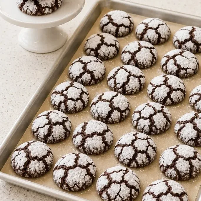Brownie Crinkle Cookies