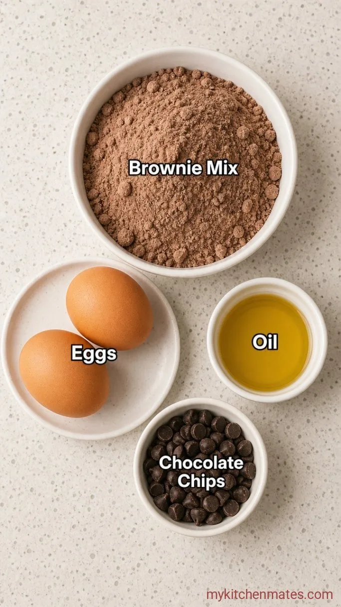 3-Ingredient Brownie Mix Cookies Ingredients