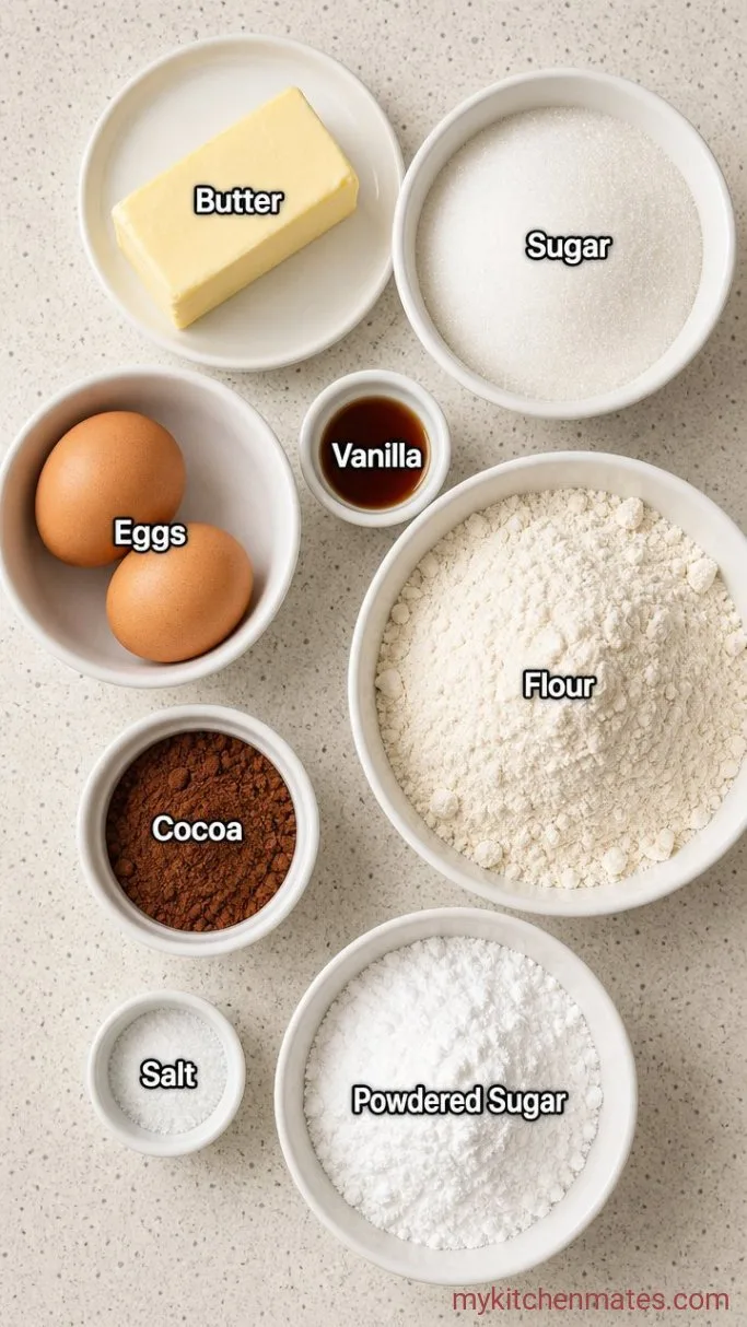 Gooey Brownie Pudding Dessert Ingredients