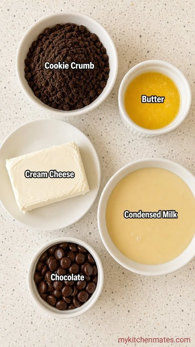 5-Ingredient Brownie Refrigerator Cake Ingredients