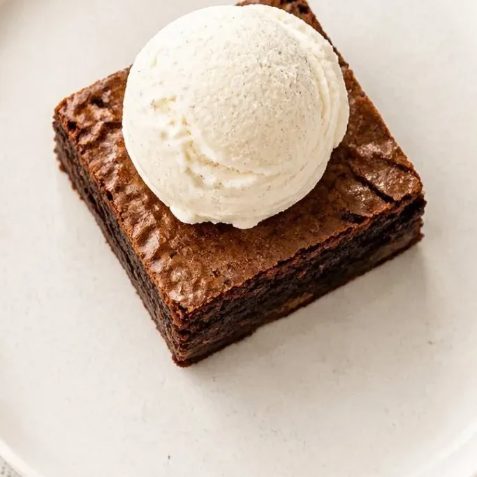 Brownie with Ice Cream