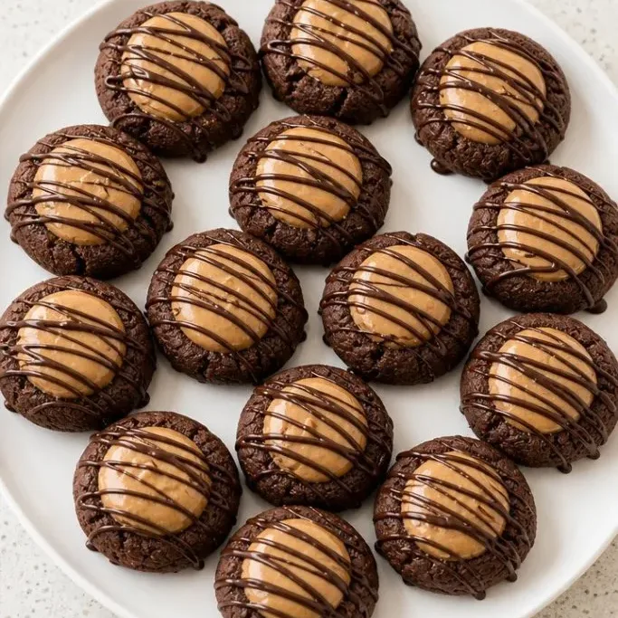 Buckeye Brownie Cookies