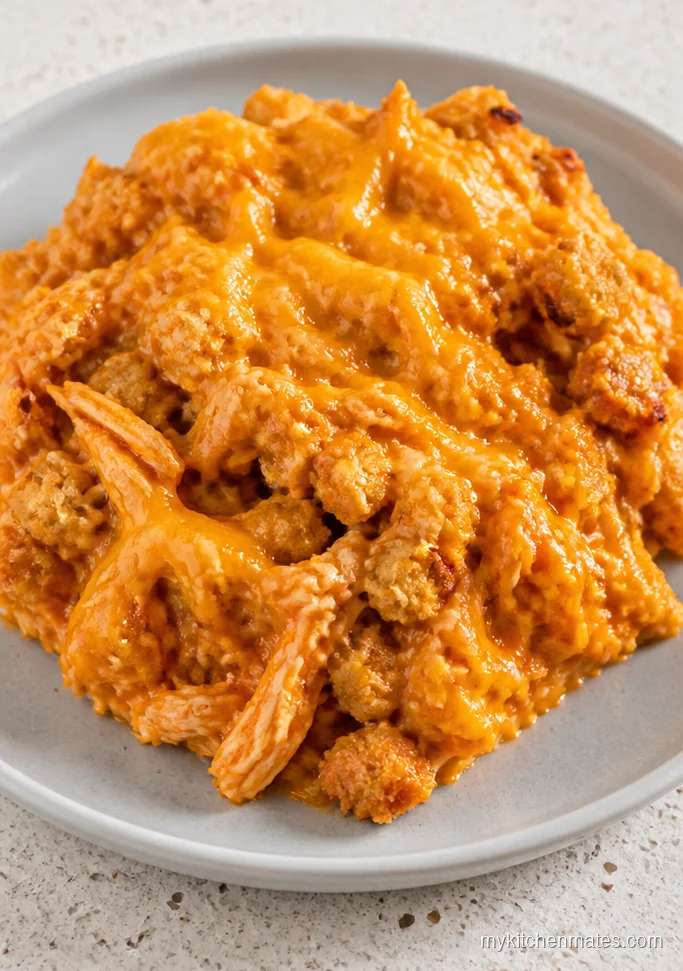 Buffalo Chicken and Stuffing Bake
