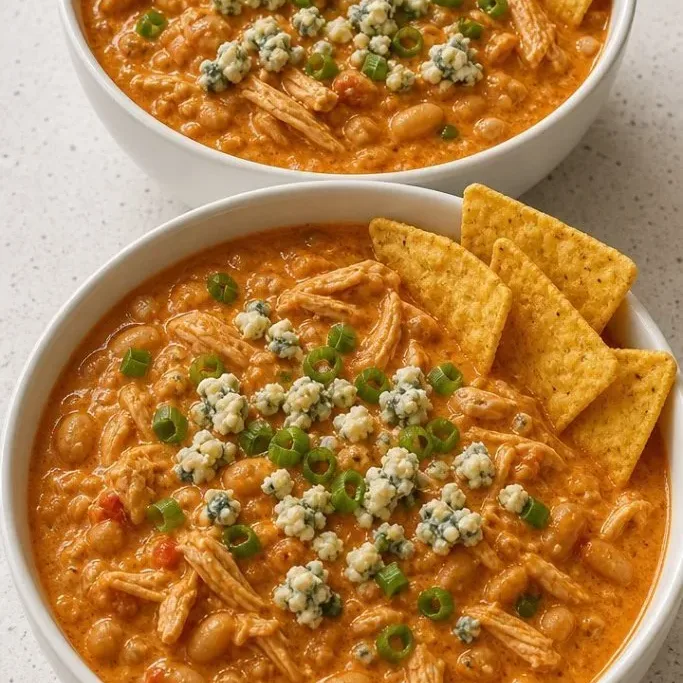 Slow Cooker Buffalo Chicken Chili (Creamy, Spicy, Easy) Buffalo Chicken Chili Crockpot