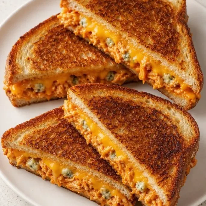 Buffalo Chicken Grilled Cheese