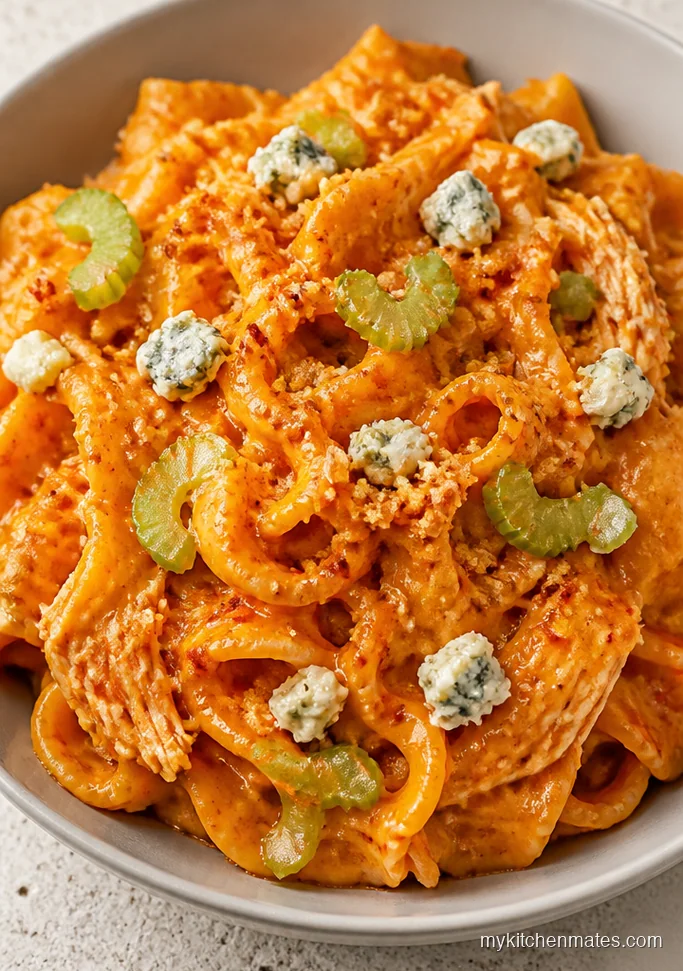 13 Chicken Noodle Casserole Recipes for Busy Nights and Big Comfort Buffalo Chicken Noodle Casserole