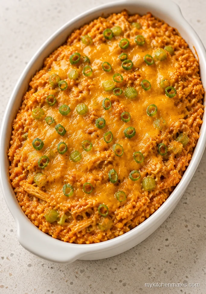 Buffalo Chicken Quinoa Casserole