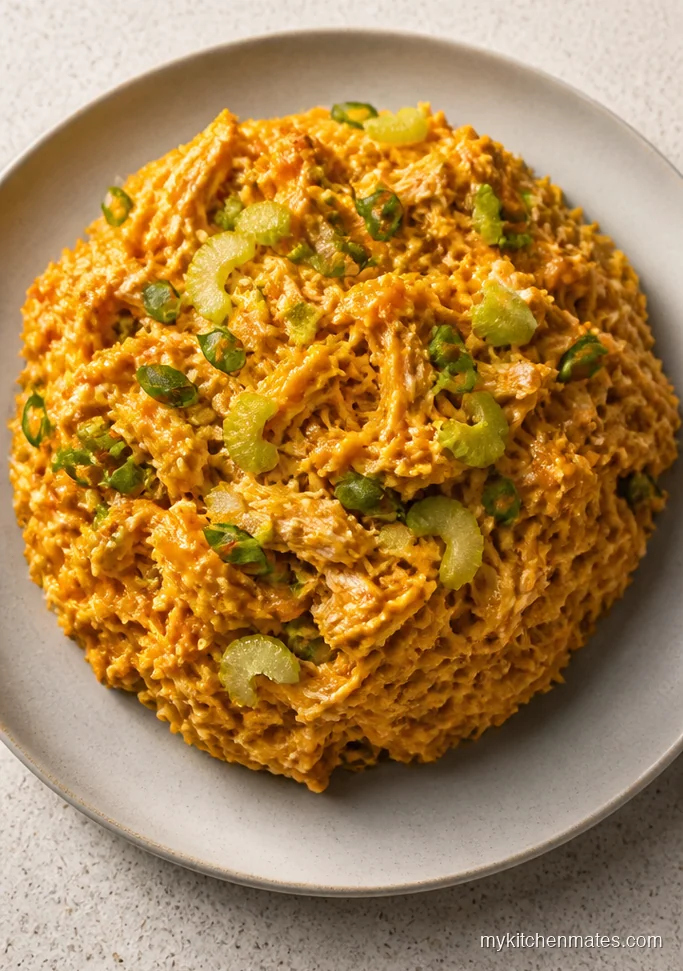Buffalo Chicken Spaghetti Squash Skillet