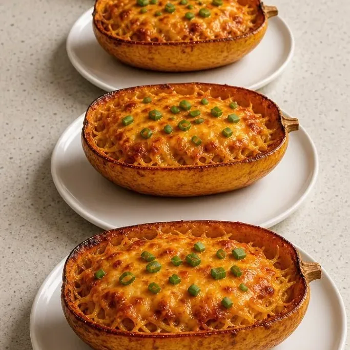 Buffalo Chicken Spaghetti Squash Boats Buffalo Chicken Spaghetti Squash