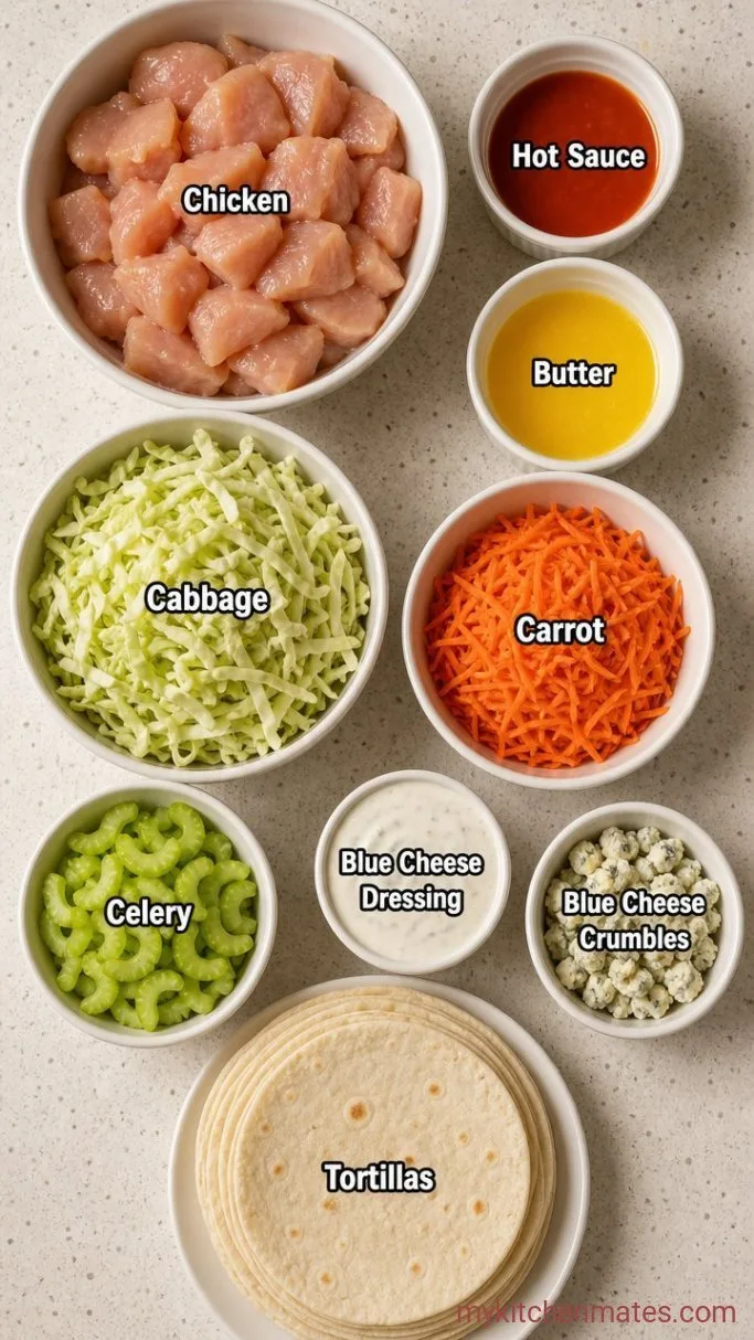 20-Minute Buffalo Chicken Tacos Ingredients