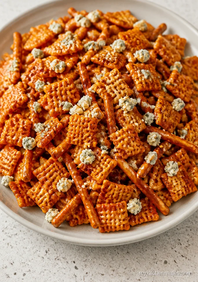 Buffalo Crockpot Chex Mix