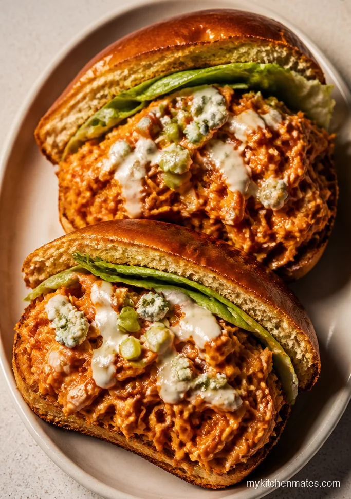 11 Crockpot Chicken Sandwich Recipes for Easy Weeknight Wins Buffalo Ranch Chicken Sandwiches
