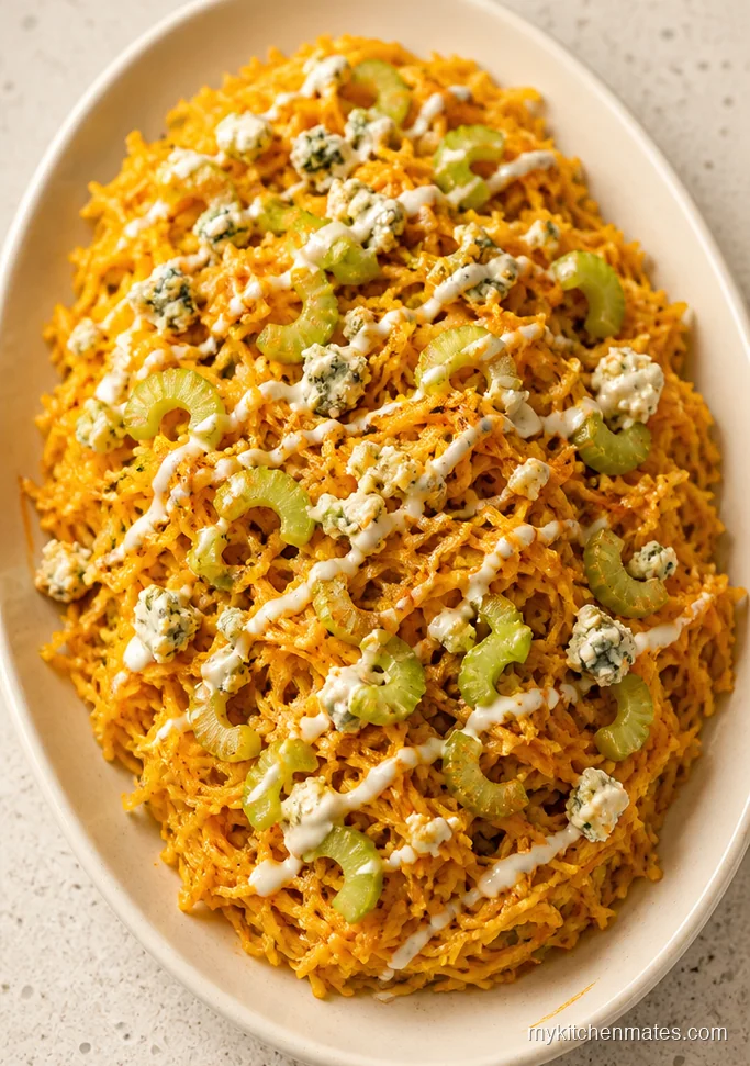 Buffalo Ranch Chicken Spaghetti Squash