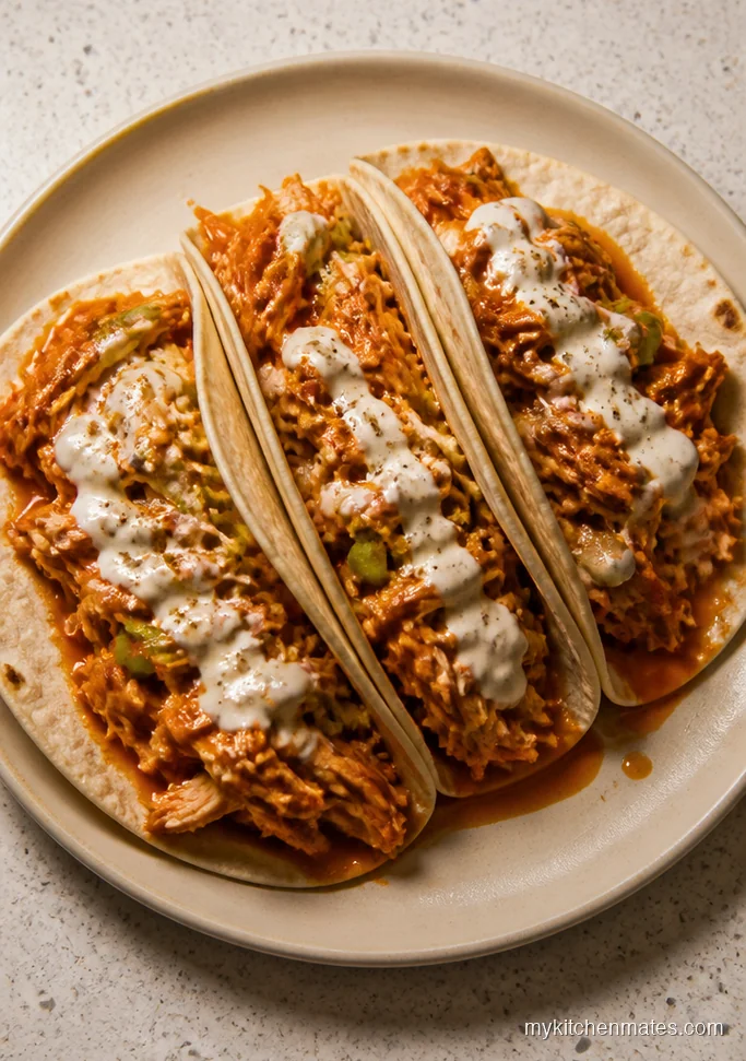 Buffalo Ranch Chicken Tacos