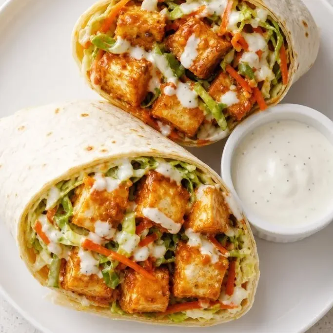 Buffalo Tofu Wrap