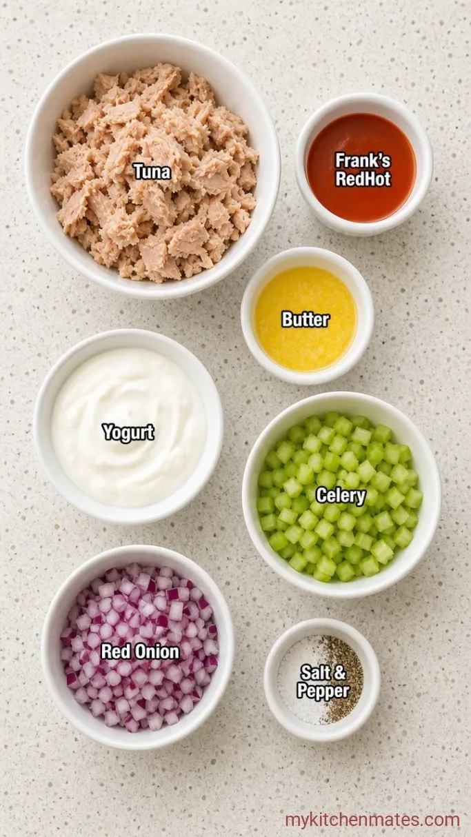 10-Minute Buffalo Tuna Salad Ingredients