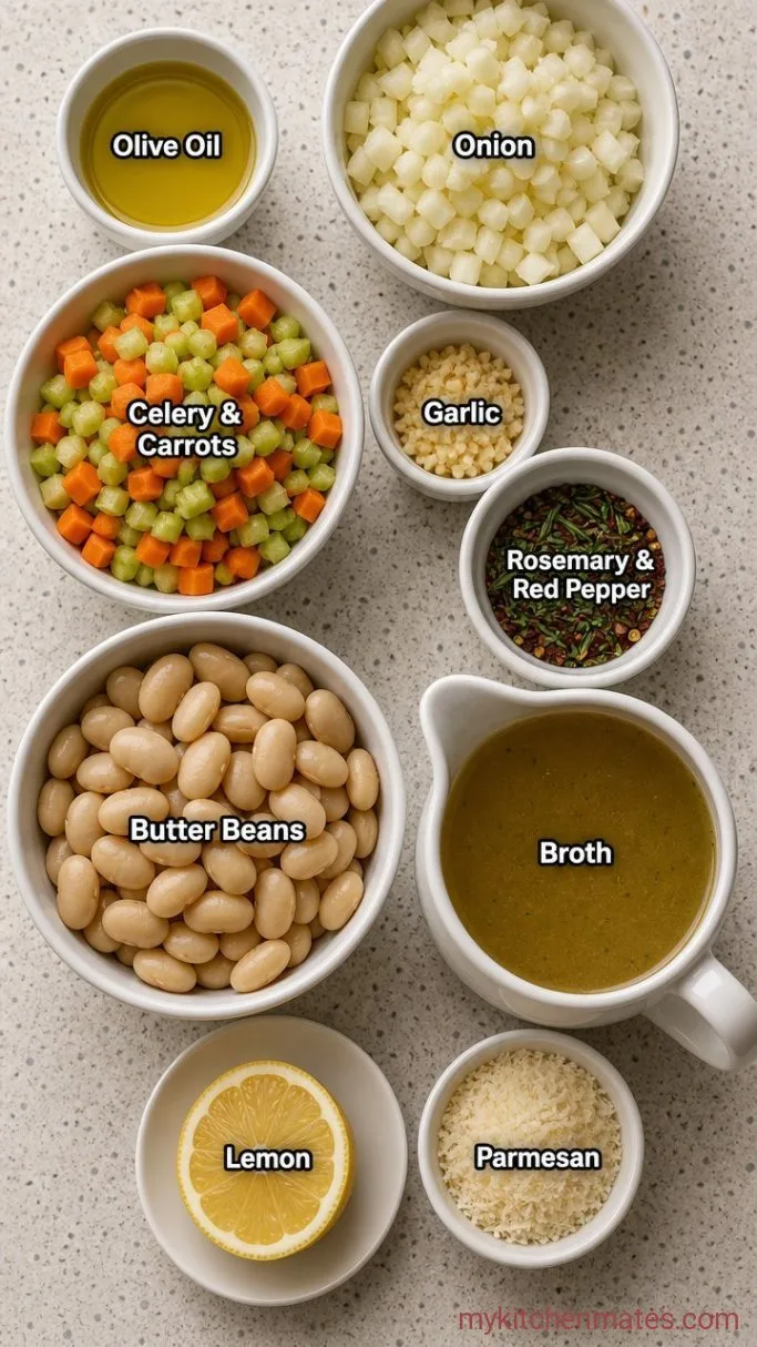 30-Minute Creamy Butter Bean Soup Ingredients