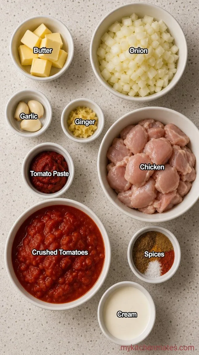 30-Minute Creamy Butter Chicken Soup Ingredients