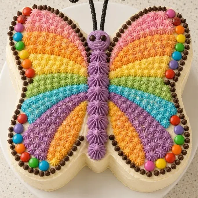 Butterfly Birthday Cake