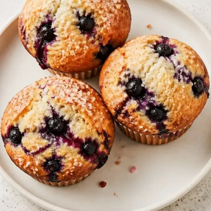 Tall, Tender Buttermilk Blueberry Muffins Buttermilk Blueberry Muffins