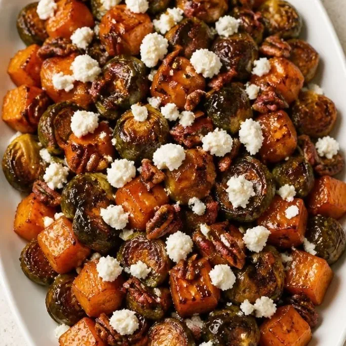 Butternut Squash And Brussel Sprouts