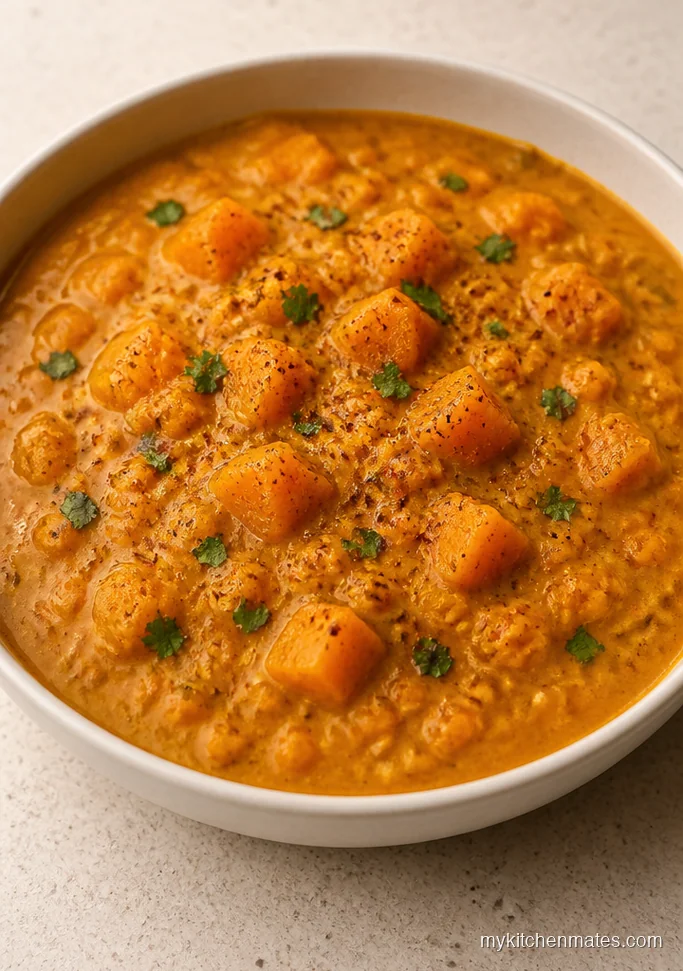 Butternut Squash and Red Lentil Curry
