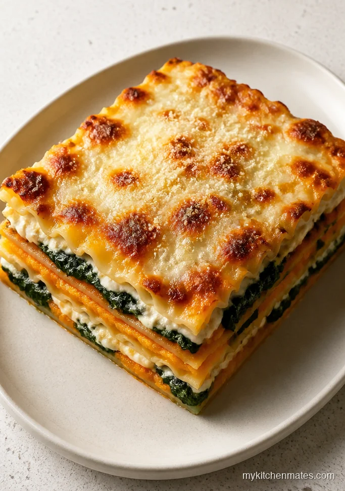 Butternut Squash and Spinach Lasagna