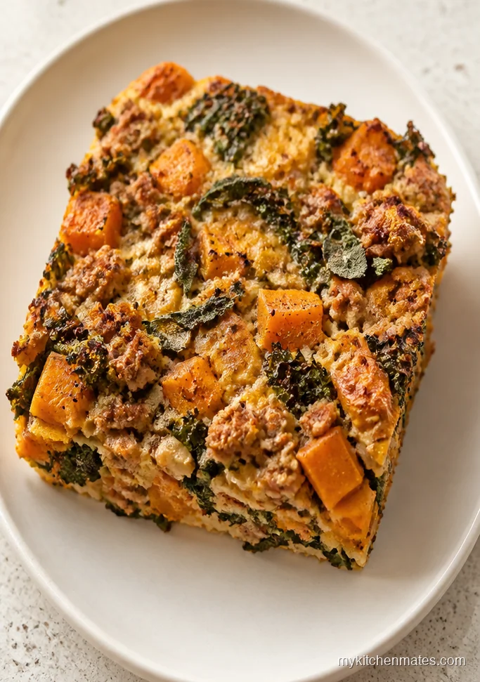 Butternut Squash and Turkey Apple Bake