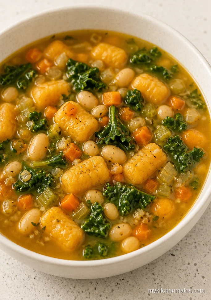 Butternut Squash Gnocchi Soup with White Beans