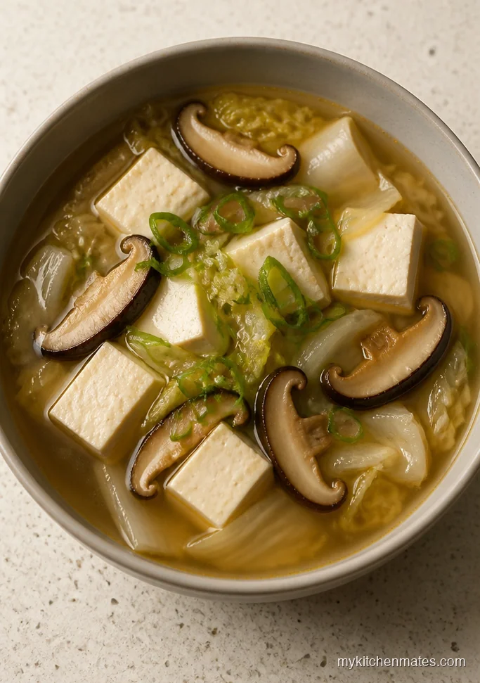 11 Healthy Chinese Soup Recipes for Light and Cozy Meals Cabbage and Soft Tofu Clear Soup
