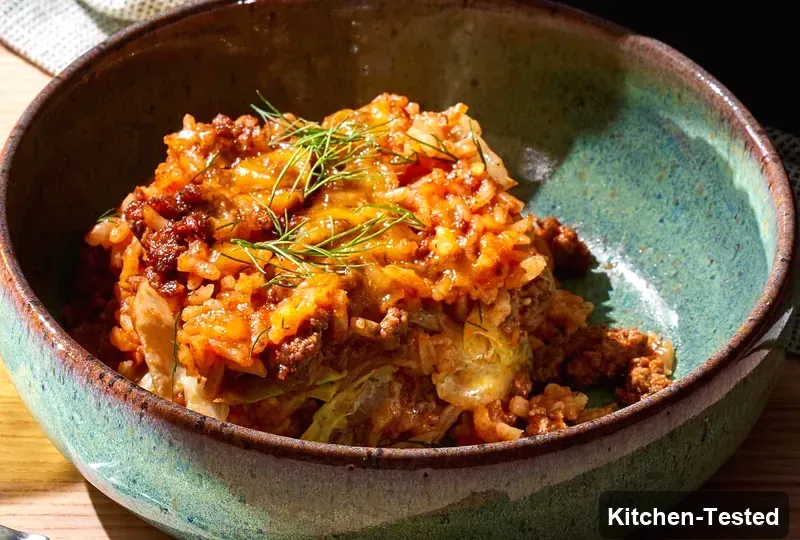 Cabbage Roll Casserole cabbage roll casserole 1