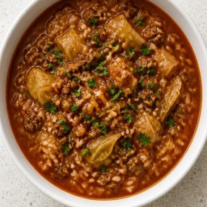 Hearty One-Pot Unstuffed Cabbage Roll Soup Cabbage Roll Soup
