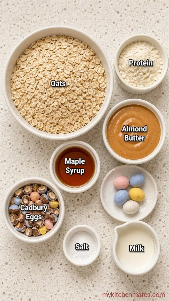 5-Ingredient Cadbury Egg Protein Balls Ingredients