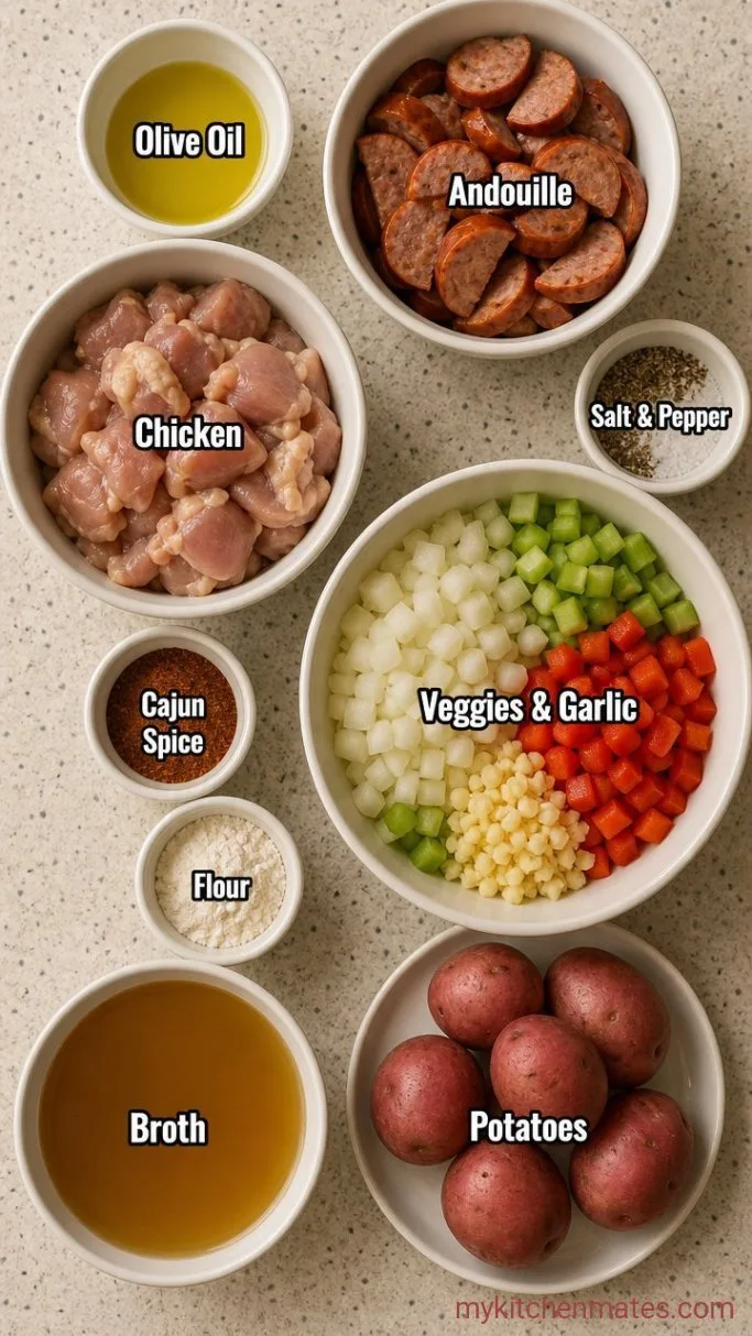 Creamy Cajun Chicken Soup Ingredients