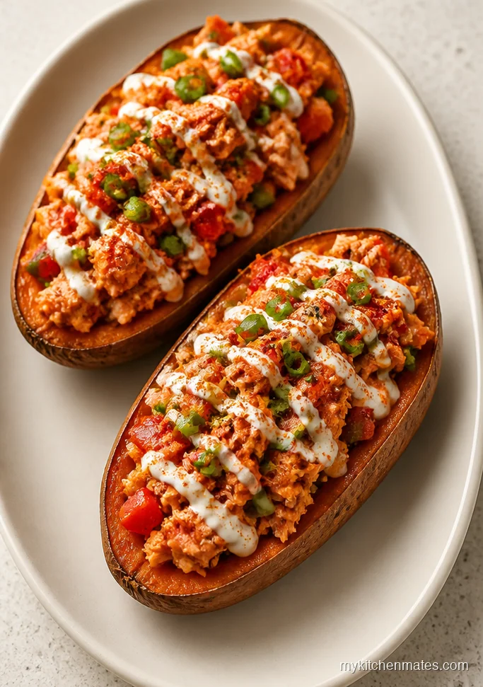 Cajun Salmon Stuffed Sweet Potatoes