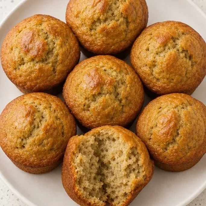 Cake Mix Banana Muffins