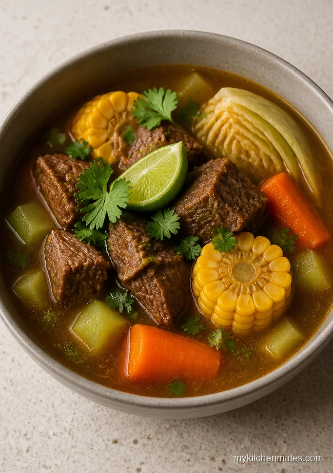 Caldo de Res con Verduras