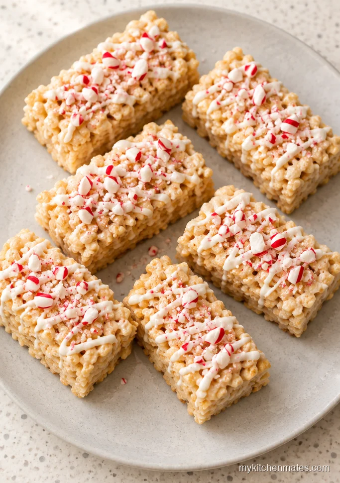 Candy Cane Rice Krispie Treats