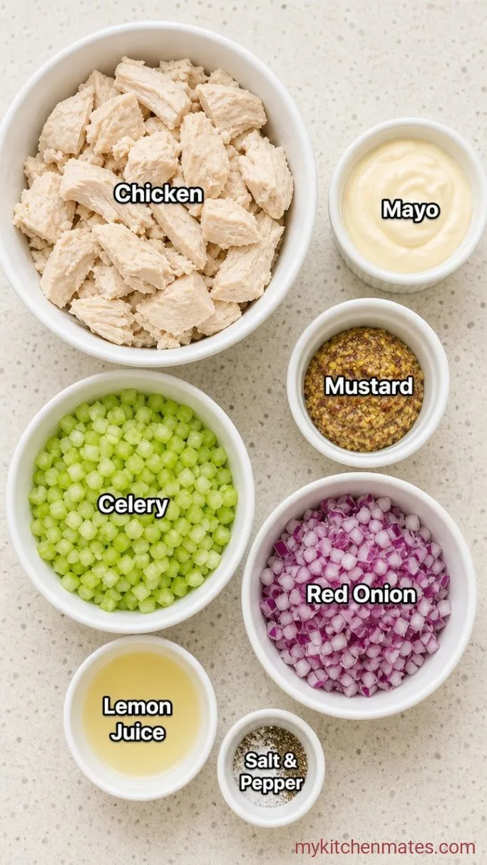 5-Minute Canned Chicken Salad Ingredients