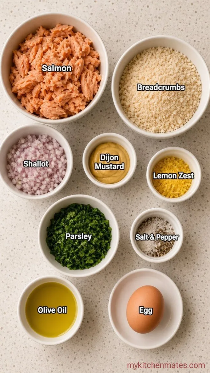 Crispy, Quick Canned Salmon Burgers Ingredients