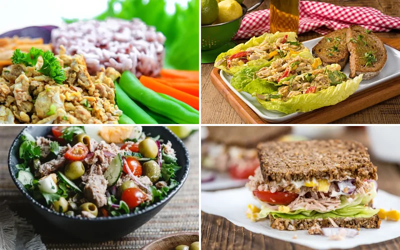 10 Healthy Canned Tuna Recipes That Actually Taste Amazing canned-tuna-recipes-healthy collage