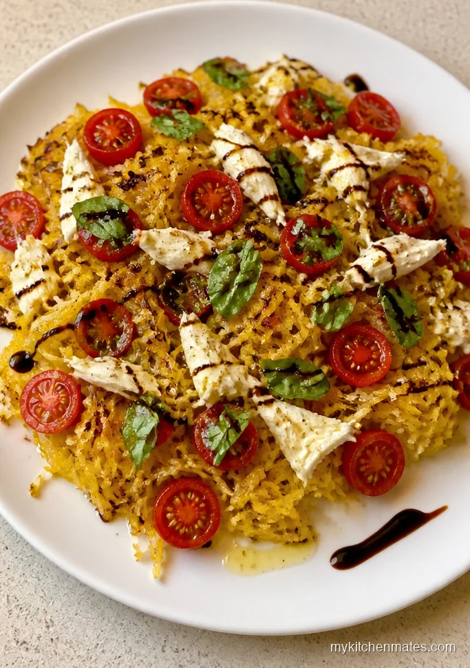 Caprese Spaghetti Squash Boats