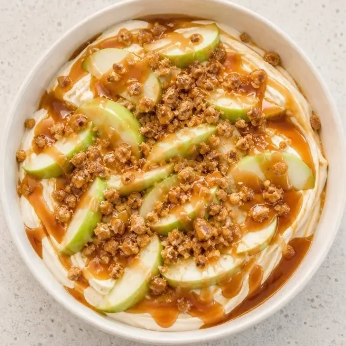 5-Minute Caramel Apple Cheesecake Dip Caramel Apple Cheesecake Dip