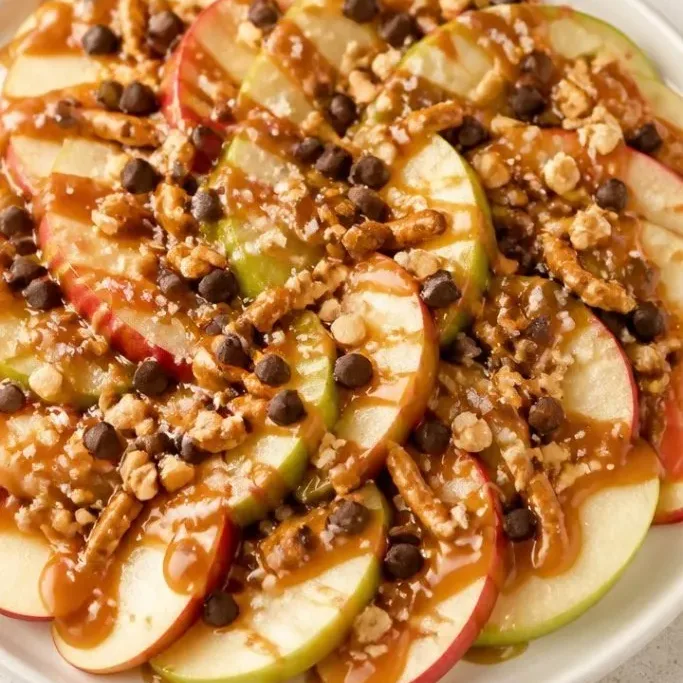 Easy 10-Minute Caramel Apple Nachos Caramel Apple Nachos