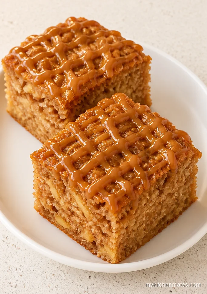 Caramel Apple Sheet Pan Cake