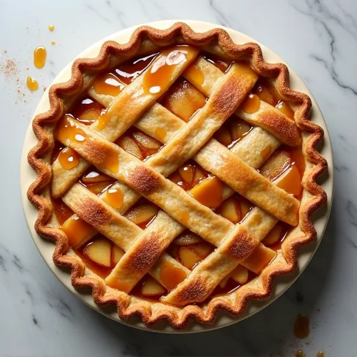 Caramel Glazed Apple Pie