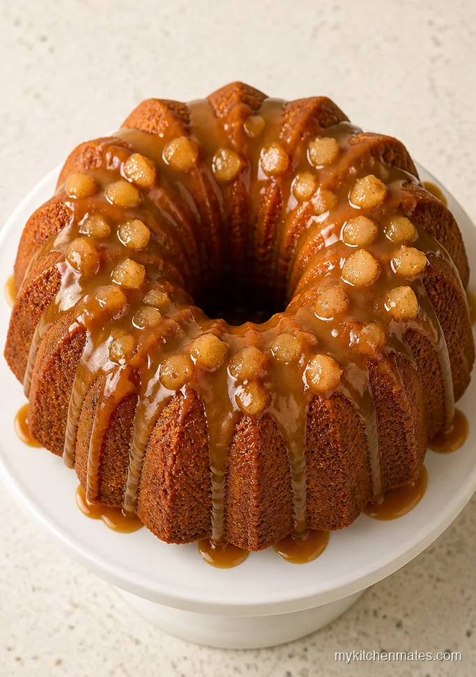 Caramel Pear Bundt Cake